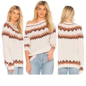 360 Cashmere Twiggy Cashmere Print Sweater
